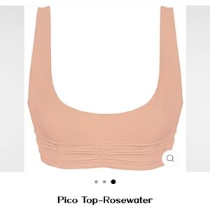 Riot Swim Pico top in Rosewater